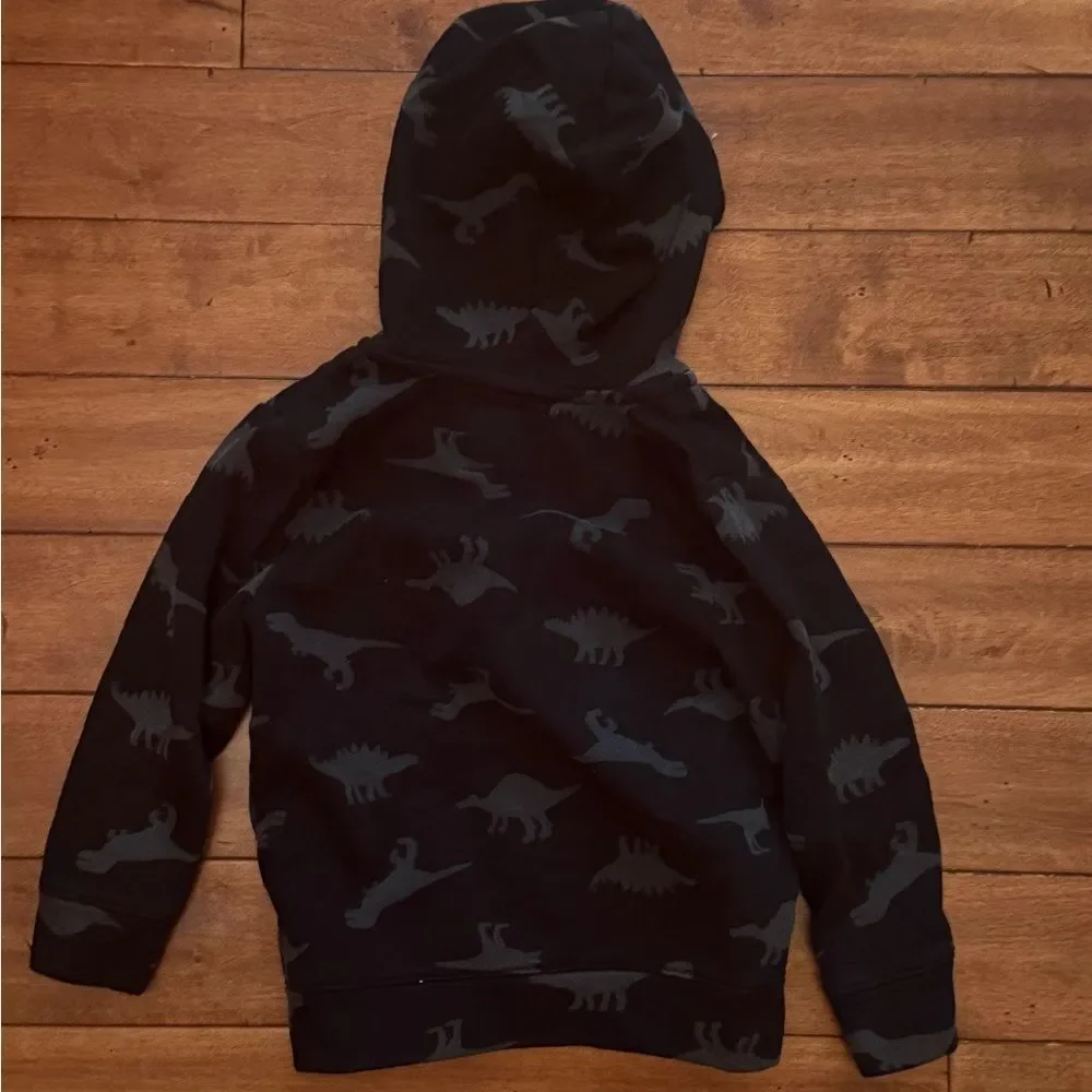 Old Navy Hoodie Boys 3T‎ Dinosaurs Full Zip Sweatshirt Jacket
